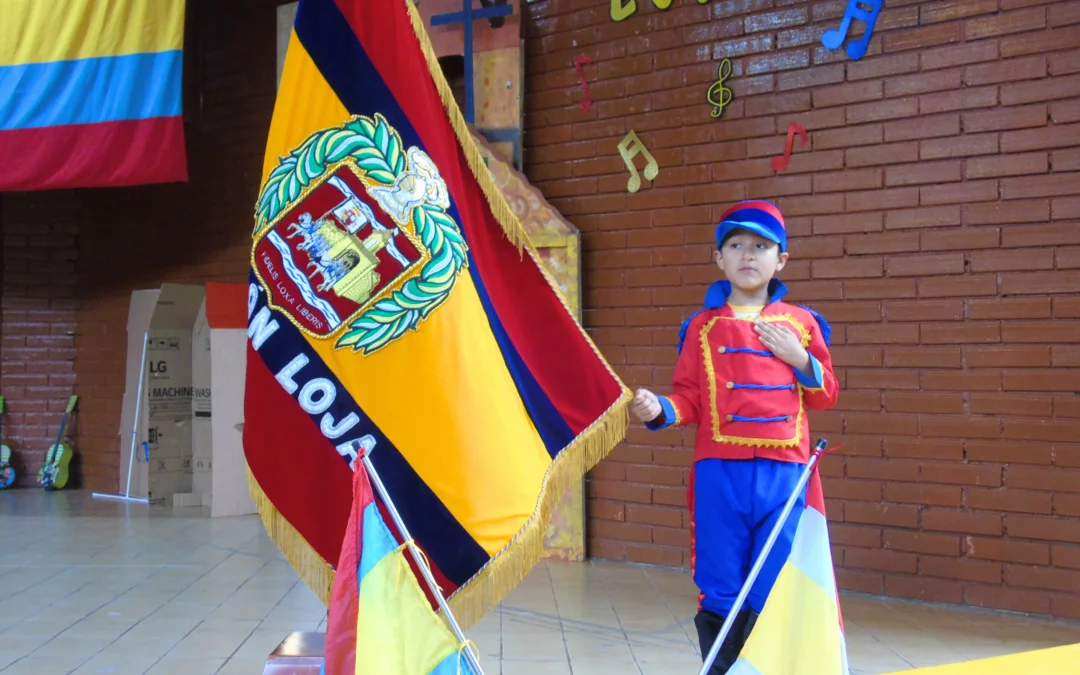 Tercero de Básica celebra la fundación de Loja