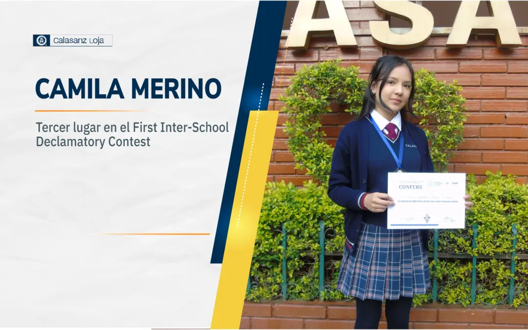 Camila destaca en Declamación en inglés